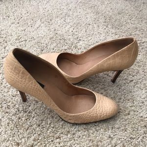 Ann Taylor tan/cream 3” stiletto heels